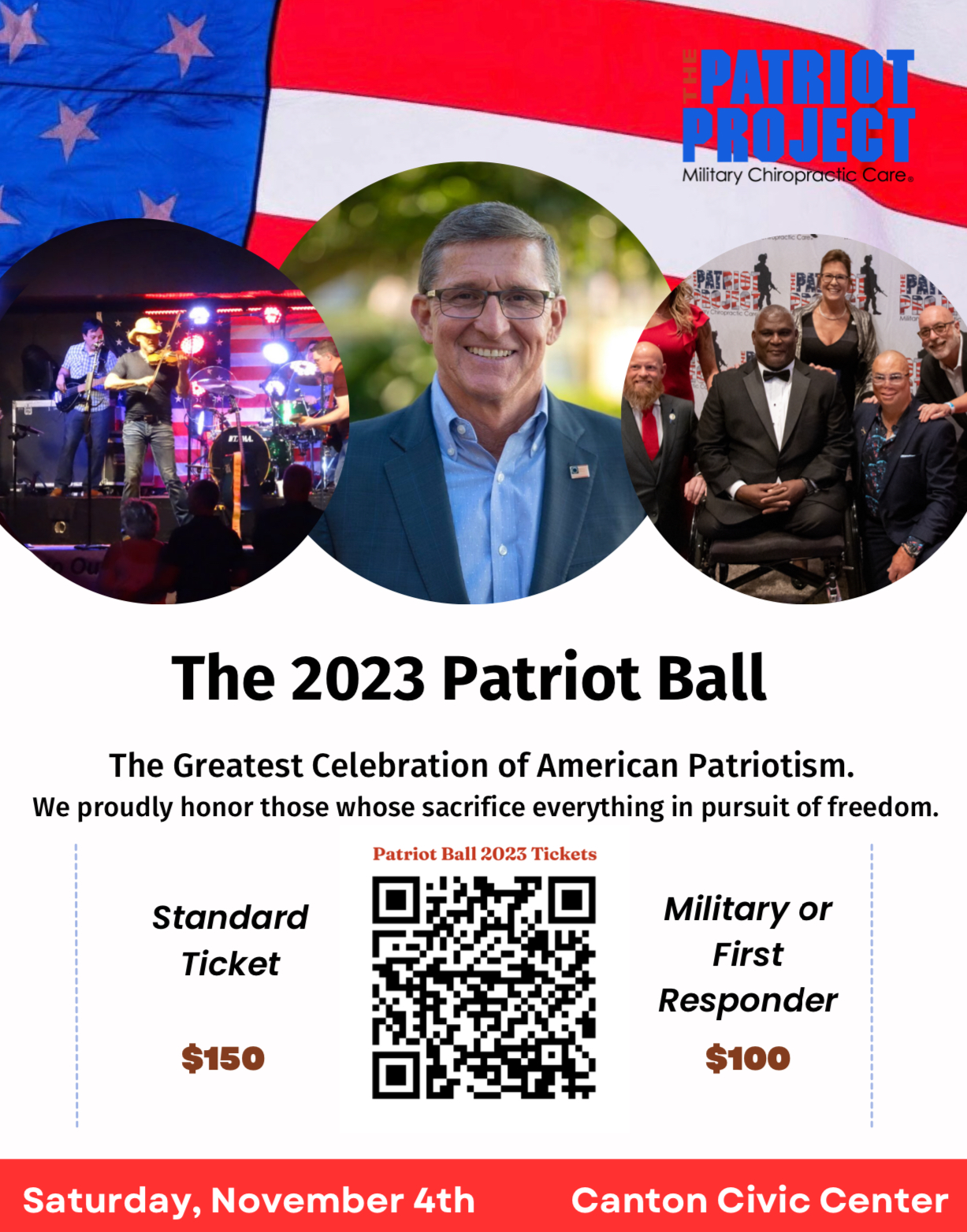 Patriot Project 2023 Patriot ball QR code for tickets